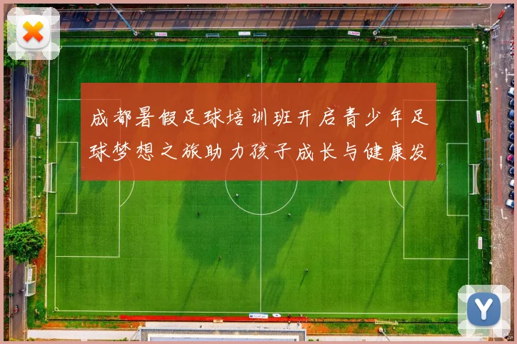 成都暑假足球培训班开启青少年足球梦想之旅助力孩子成长与健康发展
